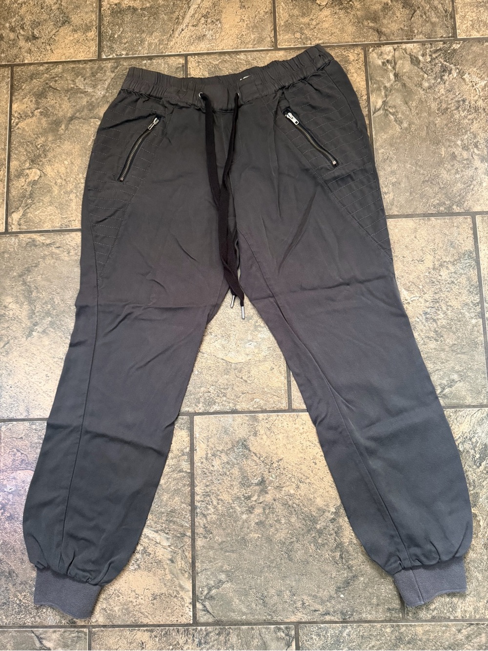 Converse Black Jogger Pants with Zipper Pockets